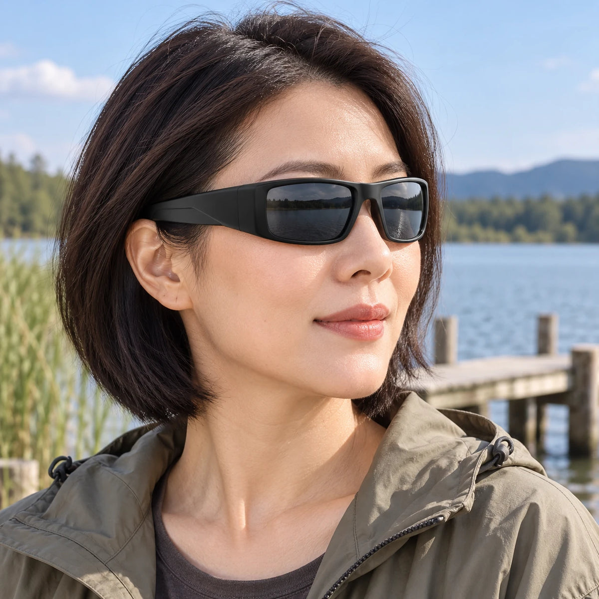 Polarized Side-Coverage Fishing Sunglasses