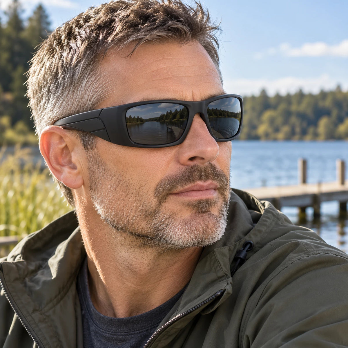Polarized Wide-Temple Fishing Sunglasses