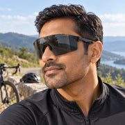 Vented Rimless Sport Sunglasses