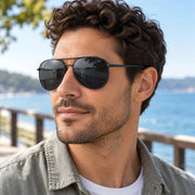 Color Lens Aviator Sunglasses
