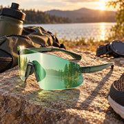 Photochromic Rimless Shield Glasses