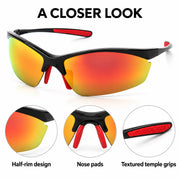 Half-Rim Sport Sunglasses