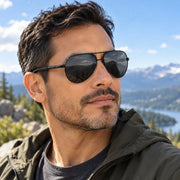 Double Bridge Aviator Sunglasses