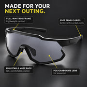 Adjustable Full-Frame Sport Sunglasses