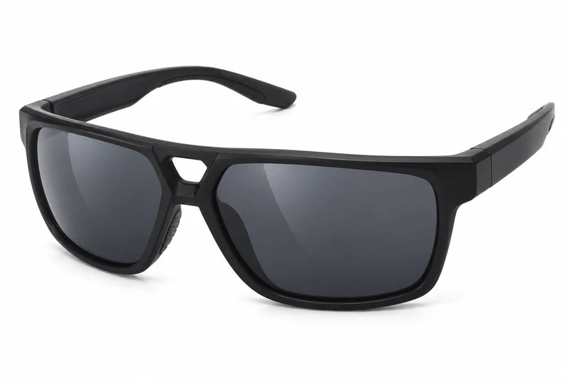 Polarized Double-Bridge Sport Sunglasses