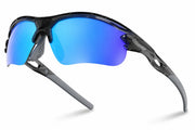 Polarized Half-Rim Sport Sunglasses