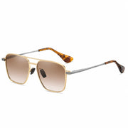 Double Bridge Metal Sunglasses