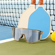 Flat-Top Shield Cycling Sunglasses